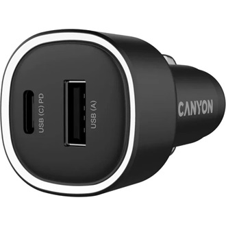 Canyon OnDrive 48 48W univerzális autós töltő adapter fekete