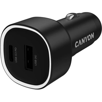 Canyon OnDrive 48 48W univerzális autós töltő adapter fekete