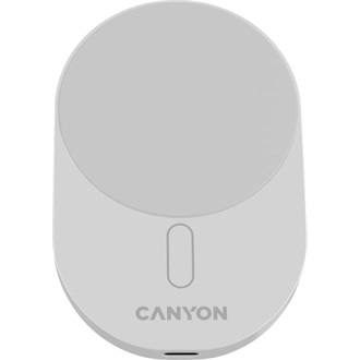 Canyon OnGrip 105 15W univerzális vezeték nélküli töltő adapter / autós tartó fehér (Qi2)