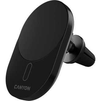 Canyon OnGrip 105 15W univerzális vezeték nélküli töltő adapter / autós tartó fekete (Qi2)