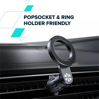 Canyon OnGrip 12 Magnetic telefon autós tartó műszerfalra / szélvédőre fekete