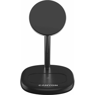 Canyon OnPower 205 15W univerzális vezeték nélküli töltő adapter fekete (Qi2)