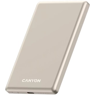 Canyon OnPower 505 Slim Magsafe 5000mAh LiPo powerbank barna