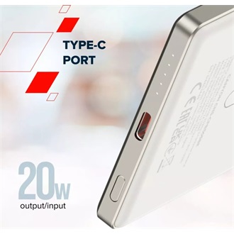 Canyon OnPower 505 Slim Magsafe 5000mAh LiPo powerbank szürke