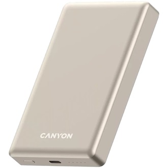 Canyon OnPower 510 Slim Magsafe 10000mAh LiPo powerbank barna
