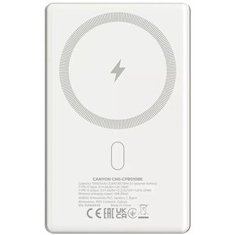 Canyon OnPower 510 Slim Magsafe 10000mAh LiPo powerbank barna