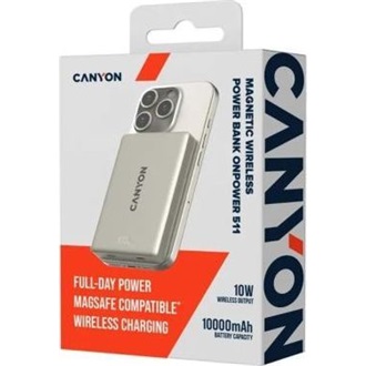 Canyon OnPower 511 10000mAh LiPo powerbank szürke (Star Grey)