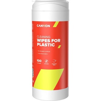 Canyon Plastic Cleaning Wipes, Non-woven wipes impregnated with a special cleaning composition, with antistatic and disi