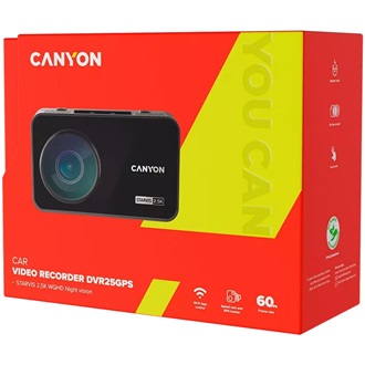 Canyon DVR25GPS autós kamera fekete