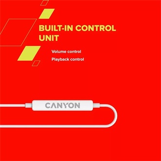Canyon SEP-6 fülhallgató headset fehér