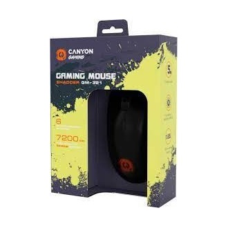 Canyon Shadder GM-321 optikai USB gaming egér fekete-narancssárga