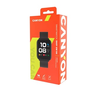 Canyon Smart Watch EASY SW-54 okosóra fekete IP68