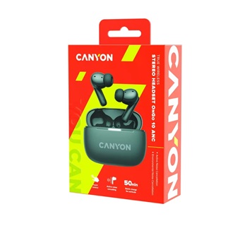 Canyon TWS-10 True Wireless fülhallgató headset szürke