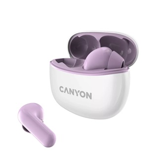 Canyon TWS-5 True Wireless vízálló fülhallgató headset rózsaszín-fehér
