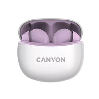 Canyon TWS-5 True Wireless vízálló fülhallgató headset rózsaszín-fehér