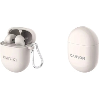 Canyon TWS-6 True Wireless fülhallgató headset bézs