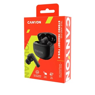 Canyon TWS-8 True Wireless fülhallgató headset fekete