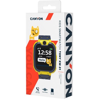 Canyon KW-31 Tony Kids Watch okosóra sárga-fekete