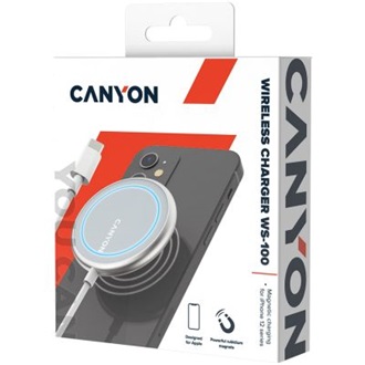 Canyon WS-100 15W univerzális vezeték nélküli töltő adapter (Qi)