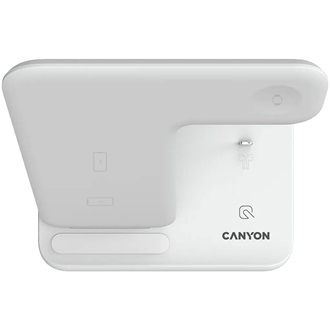 Canyon WS-302 3-in-1 15W univerzális vezeték nélküli töltő adapter fekete (Qi)
