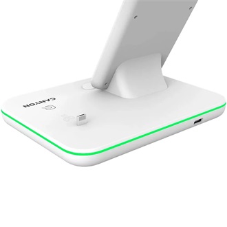 Canyon WS-302 3-in-1 15W univerzális vezeték nélküli töltő adapter fekete (Qi)