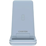 Canyon WS-304 3-in-1 15W univerzális vezeték nélküli töltő adapter kék (Qi)