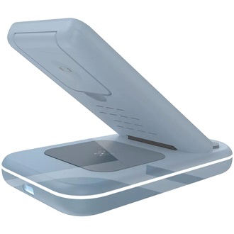 Canyon WS-304 3-in-1 15W univerzális vezeték nélküli töltő adapter kék (Qi)