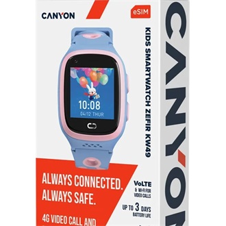 Canyon Zefir KW-49 eSIM okosóra rózsaszín-kék IP67