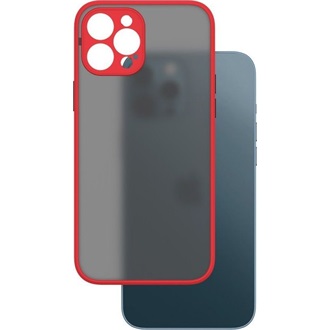 Cellect CEL-MATTIPH1467PMRBK iPhone 14 Pro Max piros-fekete műanyag tok