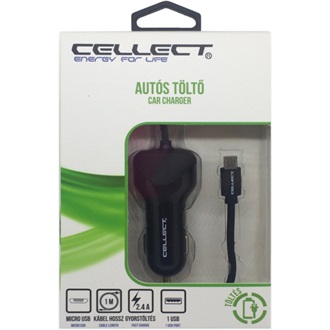 Cellect MPCB-MIC-ADAPT-2.4A univerzális autós töltő adapter