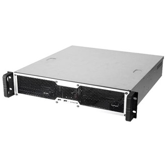 Chassis CHENBRO RM24100-L2, Rack-Mountable ATX, 7 slots, PSU optional, Black w/o Door, with USB3 support