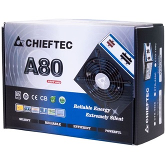 Chieftec A-80 CTG-650C ATX silent desktop tápegység 650W 85+ Bronze BOX