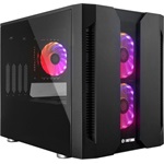 Chieftec Chieftronic M2 táp nélküli ablakos MT Mini Tower számítógépház fekete