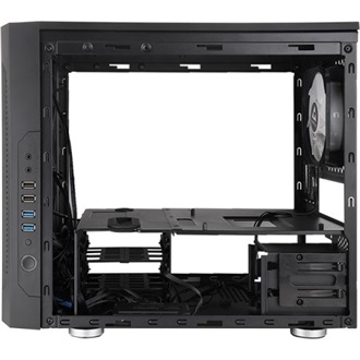 Chieftec Chieftronic M2 táp nélküli ablakos MT Mini Tower számítógépház fekete