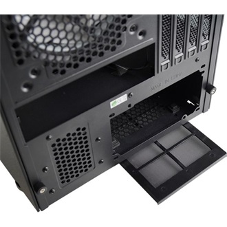 Chieftec Chieftronic M2 táp nélküli ablakos MT Mini Tower számítógépház fekete