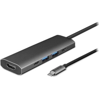 Chieftec DSC-502 5-port 80W USB-C dokkoló szürke