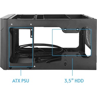 Chieftec Pro Cube Mini CN-01B-OP táp nélküli SFF számítógépház fekete