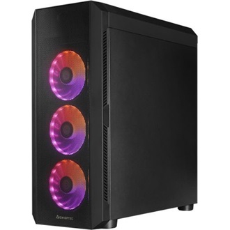 Chieftec SCORPION 4 táp nélküli ablakos Mid Tower számítógépház fekete