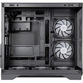 Chieftec VISIO táp nélküli ablakos MT Mini Tower számítógépház fekete