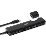 Club 3D 7-in-1 Hub 7-port USB-C dokkoló fekete