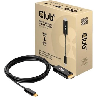 Club 3D HDMI 1.4 -> USB-C M/M aktív video kábel 1.8m fekete