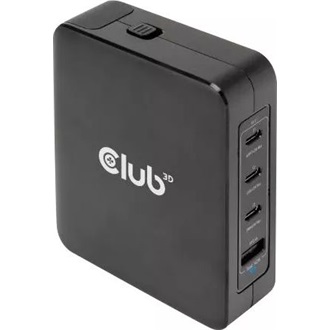 Club 3D CAC-1917 140W univerzális hálózati töltő adapter fekete (GaN PPS PD)