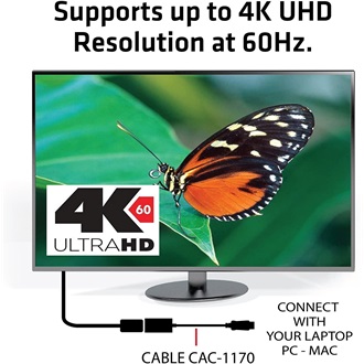Club 3D DisplayPort 1.4 -> DisplayPort 1.4 F/F repeater fekete