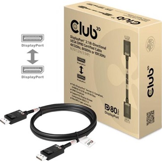 Club 3D CAC-1091 DisplayPort 2.1 - DisplayPort 2.1 M/M video kábel 1.2m fekete