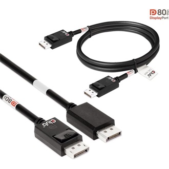 Club 3D CAC-1091 DisplayPort 2.1 - DisplayPort 2.1 M/M video kábel 1.2m fekete
