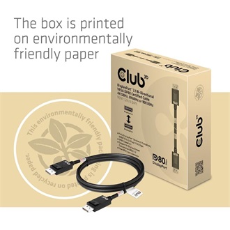 Club 3D CAC-1091 DisplayPort 2.1 - DisplayPort 2.1 M/M video kábel 1.2m fekete