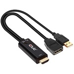 Club 3D HDMI 2.0 -> DisplayPort 1.2 M/F aktív adapter fekete