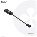 Club 3D CAC-1333 HDMI 2.0 -> USB-C M/F aktív adapter 0.2m fekete