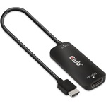 Club 3D HDMI 2.1 USB-B 2.0 micro -> DisplayPort 1.4 M/F aktív adapter 0.2m fekete