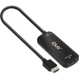 Club 3D HDMI 2.1 USB-B 2.0 micro -> DisplayPort 1.4 M/F aktív adapter 0.2m fekete